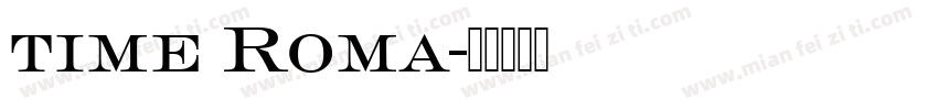 time Roma字体转换